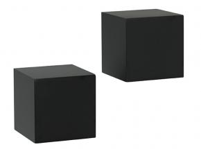 0129-5BK2 Floating Wood Cubes, Black Finish
