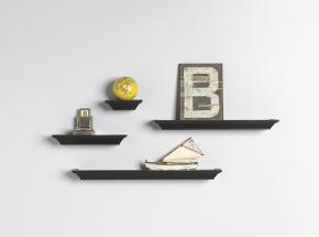 0139-BK4 4-Piece Mantel Shelf Kit, Black Finish