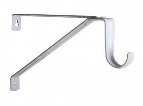 KV 1194 Series Commercial Adjustable Heavy-Duty Closet Rod & Shelf Bracket, White