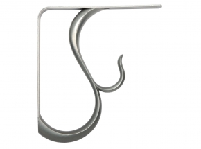 200BR-SN Baton Rouge Decorative Shelf Bracket, Satin Nickel Finish