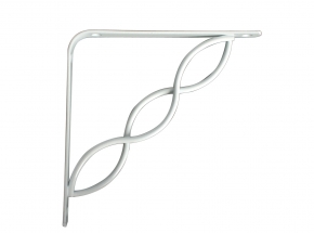 200C-WH Concord Decorative Shelf Bracket, White Finish