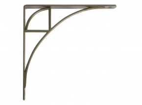 200OP-AB Oak Park Decorative Shelf Bracket, Antique Bronze Finish