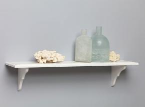 2110WH 7.5" x 35" Shelf and Corbel Kit, White Finish