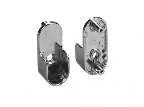 KV 881 Commercial Flange for Oval-Shaped Closet Rods, Chrome