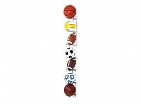 0027 John Sterling Ball Rack (Sports Balls Not Included)