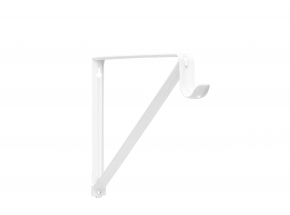 Closet-Pro 0045 Heavy-Duty Shelf & Rod Bracket, White