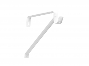 Closet-Pro 0042 Adjustable Shelf Rod & Bracket, White