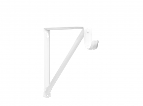 Closet-Pro RP-0044 Fixed Shelf & Rod Bracket, White