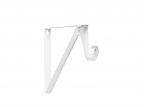 Closet-Pro RP-0052 Shelf & Rod Bracket with Slide-Thru, White