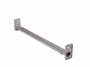 Closet-Pro RP0022 Adjustable Closet Rod w/ Fixed Flange, Platinum