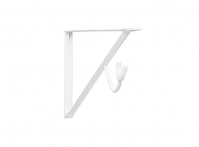 Closet-Pro HD 0496 Heavy-Duty Shelf & Rod Bracket, White