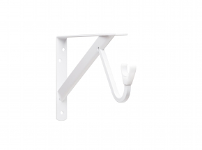 Closet-Pro HD 0495 Heavy-Duty Shelf & Rod Bracket, White 