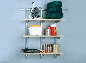 FAST-MOUNT Heavy-Duty Adjustable Shelving System