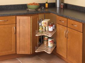 Wood Kidney Shaped Drawer System KV Knape Vogt