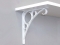 0082 Rings Style Decorative Shelf Bracket, Warm White Finish