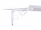 088-WT Iron Daisy Decorative Bracket, White Finish