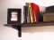 215 Series Slim-Line Shelf Bracket, Black Finish