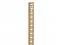 233 Series Steel Standard for Surface-Mount Pilaster Shelving System, Brass Look