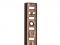 255 Series Aluminum Standard for Mortise-Mount Pilaster Shelving System, Walnut Finish