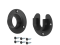 Closet-Pro HD 0010 Pole Sockets, Satin Black