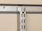 BK-0100 FAST-MOUNT Wall Standard Mounted to 0111 Hang-Trak Hang Rail