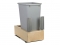 WUSC12-1-50PT Wood UndermountSingle-Bin Waste & Recycling Unit, 50-qt Platinum