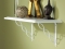 200C-WH Concord Decorative Shelf Bracket, White Finish