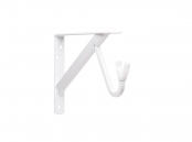 Knape & Vogt 1195 Cold Rolled Steel Heavy-Duty Fixed Rod and Shelf Bracket